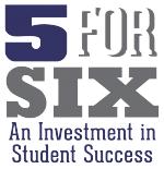 5 for 6 Scholarship logo